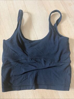 TNA Black Seamless Scoop Sports tank